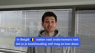 In Nederland doet meer dan 40 van de eenmanszaken zijn boekhouding al zelf nu België nog [upl. by Eisned]