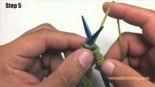 How to Knit The Right Twist Stitch [upl. by Bornstein]