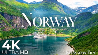 Norway 4K Ultra HD  Land of Fjords  Scenic Relaxation Film with Peaceful Relaxing Music [upl. by Bertasi450]