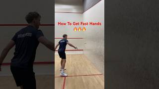 Faster Hands amp Volleys in Squash 🙉 squash shortsfeed squashtips volley squashskills sports [upl. by Allehcim]