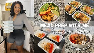 PESCATARIAN MEAL PREP W ME  High Protein Meals for Fat Loss  Journey to Slim Thick [upl. by Ernesta301]