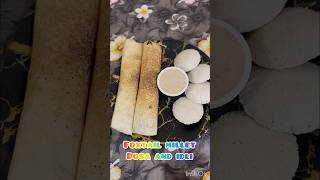 Foxtail millet idli and dosa కొర్రలతో ఇడ్లీ మరియు దోస healthybreakfastrecipeweightlossrecepi [upl. by Kynan]