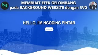 Cara Membuat EFEK GELOMBANG pada BACKGROUND Website dengan SVG 10Tutorial HTML CSS amp Javascript [upl. by Yahsal562]