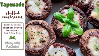 Tapenade Stuffed Mushrooms [upl. by Nyrahtak]