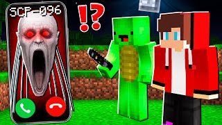 Why Creepy SCP096 SHY GUY HEAD EATER CALLING to JJ and MIKEY at 3am   in Minecraft Maizen [upl. by Aihcela]