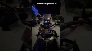 Night ride 🏍️ nightride lucknow lulu lulumall rider bikelover youtubeshorts shortsfeed [upl. by Iteerp]