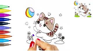 How to draw cute cat  Cat easy drawing  step by step cat drawing [upl. by Esilehc]