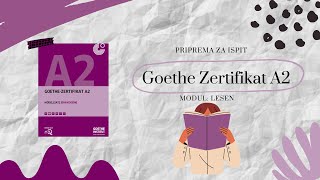 Priprema za Goethe ispit A2  Modul Lesen Čitanje [upl. by Dotty95]