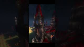 Dark Haunted HouseCastle Halloween Minecraft Build halloween fyp spooky [upl. by Angel]