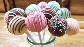 Easy Cake pops Recipe for Beginners🍭Homemade Cake pop [upl. by Aryhs]