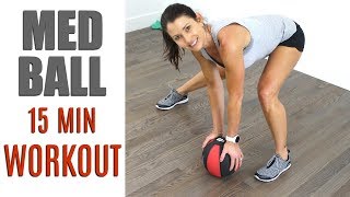 15 MINUTE MEDICINE BALL WORKOUT [upl. by Ibba]