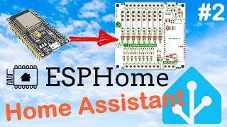 ESPHome 🔥 Home Assistant ESPWroom32 8 input  8 output 2 [upl. by Hgielanna]