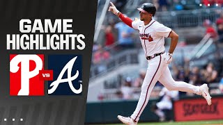 Phillies vs Braves Game Highlights 7724  MLB Highlights [upl. by Imas]