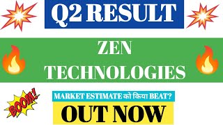 Zen Technologies Q2 Results 2025  Zen Technologies Results Today [upl. by Aerdnna261]