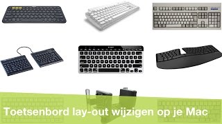 Toetsenbordindeling wijzigen op de Mac AZERTY en QWERTY [upl. by Nais]