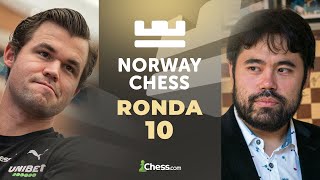 ¿Podrá Magnus Carlsen GANAR el torneo  Norway Chess 2024 Día 10 [upl. by Hagai]