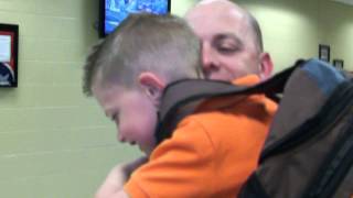 Army Sergeants homecoming surprise at his sons school [upl. by Wash313]