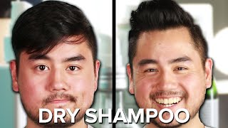 Guys Try Dry Shampoo For The First Time [upl. by Enahpets]