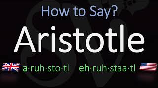 How to pronounce Aristotle CORRECTLY [upl. by Eramat1]