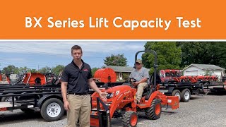 Testing the Lift Capacity of the Kubota BX Series [upl. by Bueschel]