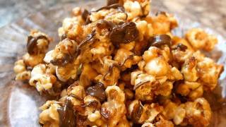 Peanut Butter Chocolate Popcorn recipe [upl. by Millur]