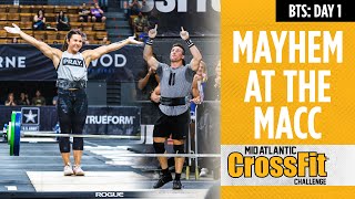 MAYHEM AT THE MACC  CrossFit Semifinal BTS Day 1 [upl. by Sidnala]