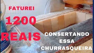 COMO CONSERTEI essa churrasqueira [upl. by Nylloc]