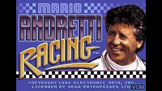 Mario Andretti Racing Megadrive OEM PALSECAM USA Raceway  63343 [upl. by Neyud696]