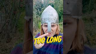 Can a Viking Helmet Nose Guard be too long history Vikings shorts [upl. by Hendrik327]