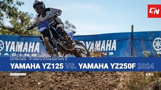 Yamaha YZ125 GYTR vs Yamaha YZ250F  2024 Vergleich [upl. by Roel]