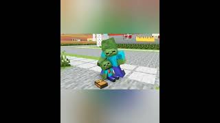 A zombie boy sick minecraft ytshorts minecraftanimation [upl. by Eigna]