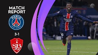 Paris SaintGermain 31 Brest  Dembélé brille PSG simpose avec style [upl. by Gino]