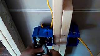 Wiring a bathroom fanlight combo with switch for the over the sink light [upl. by Ermey]