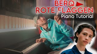 BERQ  Rote Flaggen EASY Piano Tutorial [upl. by Reynold]