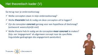 Schrijfwijzer 4 Theoretisch kader hypotheses en deelonderzoeksvragen [upl. by Gaw932]