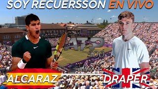 Carlos Alcaraz vs Jack Draper y Tabilo vs Paul Reaccionando en vivo ATP 500 de Queens [upl. by Amleht]