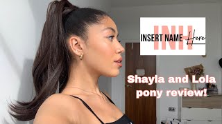 INSERT NAME HERE REVIEW INH  Ponytail extension for thick hair gifted [upl. by Mccully]