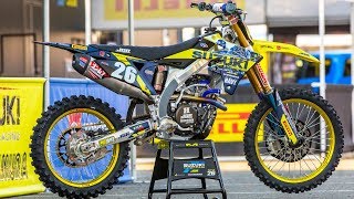 Inside Alex Martins Factory JGRSuzuki RMZ250  Motocross Action Magazine [upl. by Aniraad]