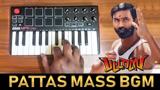 Pattas Mass Teaser Bgm By Raj Bharath  Dhanush  Vivek Mervin [upl. by Norraj]