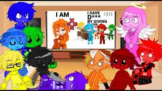 Monster School Reacting To Herobrine MemeTik Tok  Original By saypixel   Gacha Club [upl. by Aihcila]