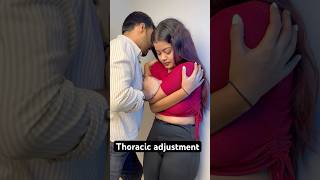 Thoracic adjustment chiropractic techniques feed ytshort trend [upl. by Tu]