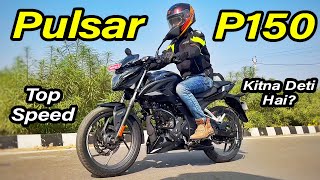 2022 Bajaj Pulsar P150 Review l Top Speed l Pillion Comfort🔥 [upl. by Goodspeed628]