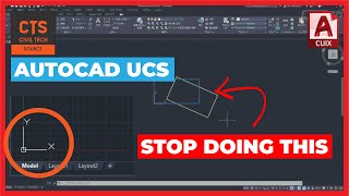 AutoCAD UCS  How to rotate your drawing and everything else you need to know 2D [upl. by Adnert]