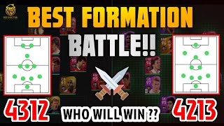 BEST 4312 VS BEST 4213  MANAGER BATTLE OF BEST FORMATIONS  WHO WILL WIN  PES 2021 MOBILE [upl. by Yesrod]