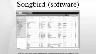 Songbird software [upl. by Allehcram745]