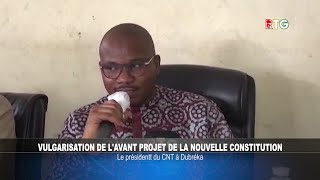 DUBREKA  VULGARISATION DE LAVANT PROJET DE LA NOUVELLE CONSTITUTION RTG GUINEE 224 [upl. by Myrilla328]