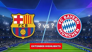 Barcelona vs Bayern Munich  All Goals amp Highlights  Today match [upl. by Allekram997]