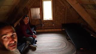 Off Grid Cabin Build  The Loft Flooring is Finished [upl. by Melia373]