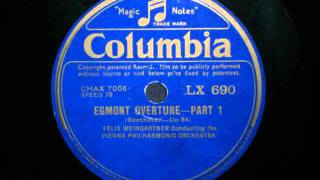 Felix Weingartner  Beethoven  Egmont Overture [upl. by Yleak]