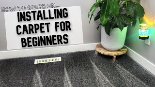 How to Install Carpet in a small room  Step by step for beginners [upl. by Crow]